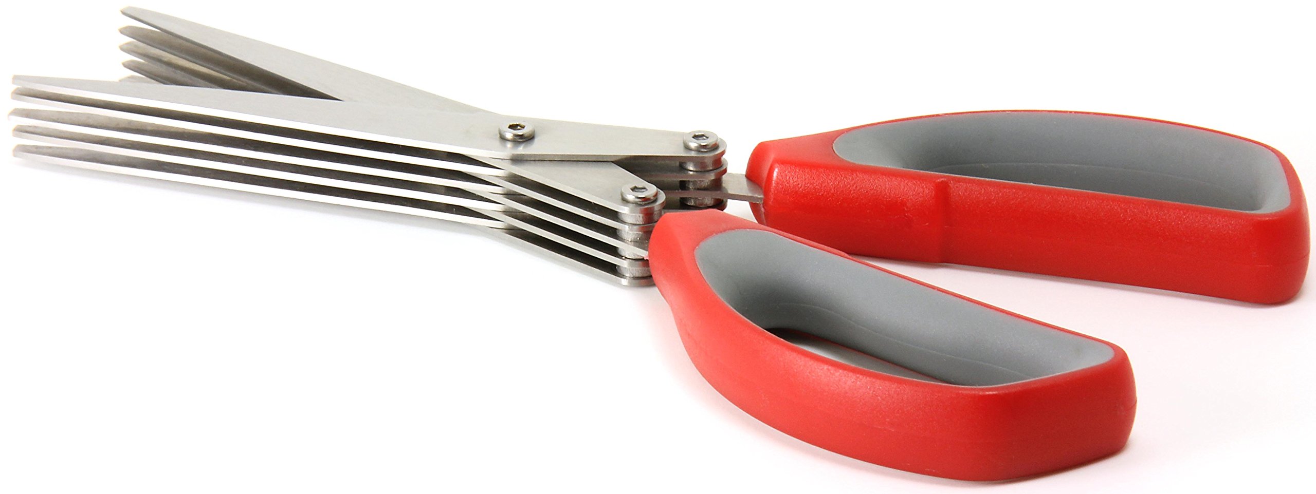Westcott 8-Inch All-Purpose Shredder Scissors - Heavy Duty Paper Shredding Scissors for Office, Home & Crafting - Red