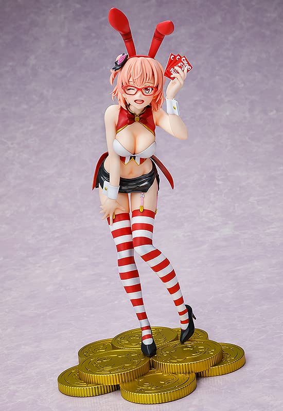 Caworks Yahari My Youth Love Comedy is Wrong as I Expected - Complete Yuigahama Yui Casino Party Ver. 1/7 Scale PVC Figure - Anime Collectible for Display & Gaming Room Decor