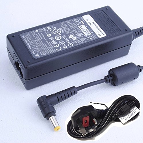 Delta 65W 19V 3.42A Laptop Charger for Acer LX Series & eMachines D620, 5.5mmx1.7mm UK Plug – Ideal for Home, Office, and Travel Use