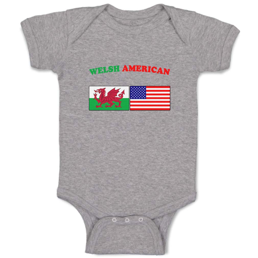 Custom Welsh American Funny Cotton Baby Bodysuit for Boys & Girls - Soft & Comfortable Infant Outfit for Everyday Wear, Photo Shoots & Special Occasions