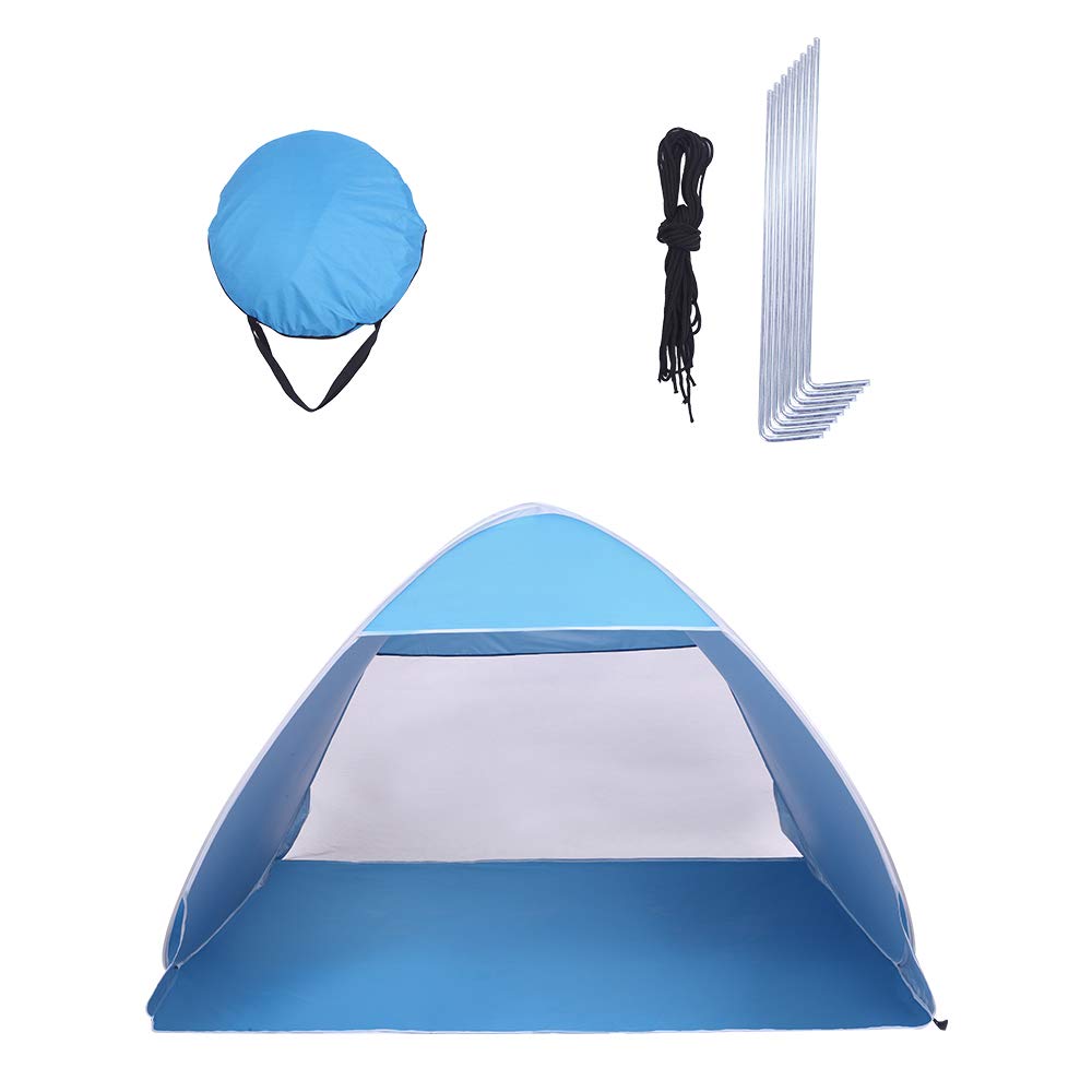 Portable Automatic Pop Up Beach Tent - UV Protection Sun Shelter, Waterproof & Windproof Instant Outdoor Cabana for 2-3 People | Perfect for Camping, Fishing, Hiking, Picnics & Beach Days | Includes Carry Bag