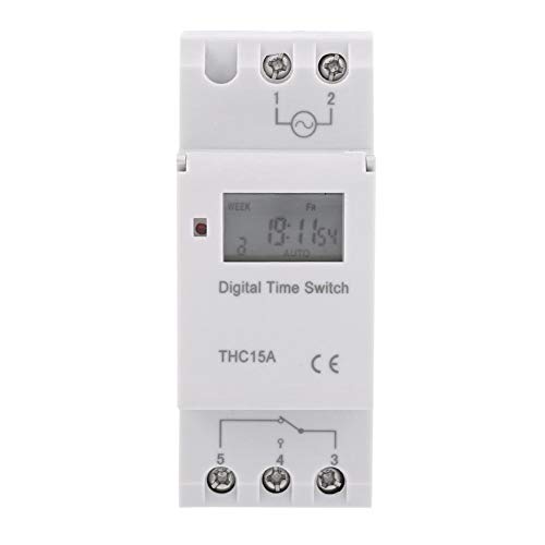 15A Digital Timer Switch - 7 Day Programmable LCD Relay Timer for Lamps, Fans & TV (12V) | Perfect for Home Automation & Energy Saving