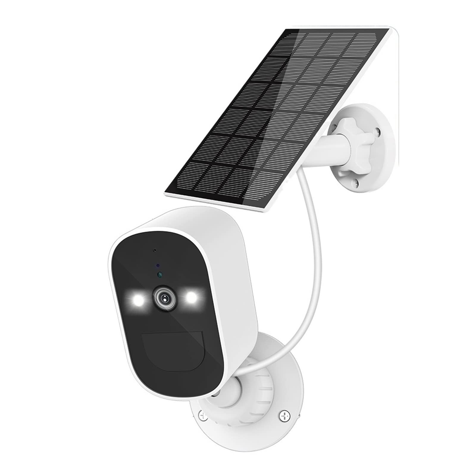 SilteD 5MP Solar Security Camera Outdoor - WiFi Surveillance IP Camera with Rechargeable Battery & 128GB Card - Weatherproof Solar Powered Camera for Home, Business, Yard, and Property Protection