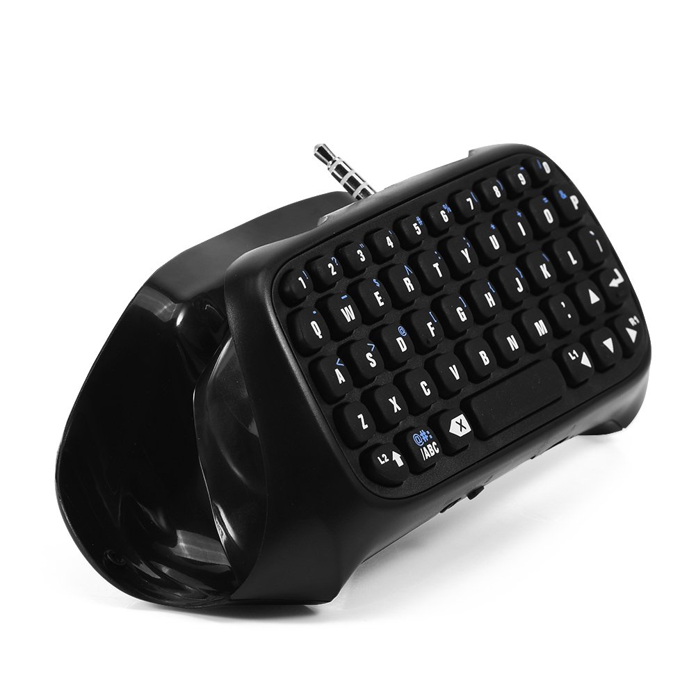 Ciglow Mini Bluetooth Gaming Keyboard for PS4 Controller - Wireless Chatpad with Easy Operation - Perfect for Online Gaming, Chatting & Streaming