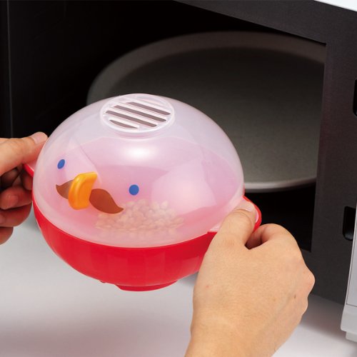 Akebono RE-935 Microwave Caramel Popcorn Maker - Fast & Easy Homemade Popcorn Machine for Movie Nights, Parties & Snacks