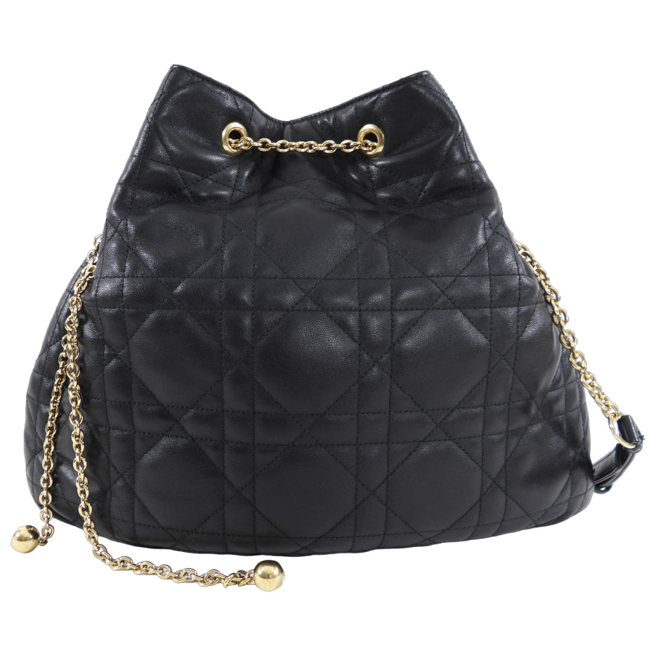 Christian Dior Large Ammi Suple Macrocannage Drawstring Bag - Luxury Designer Tote for Women | Perfect for Work, Travel & Evening Events