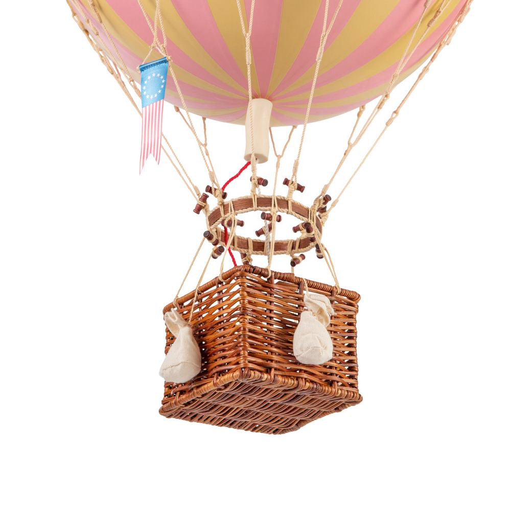 Authentic Royal Aero Pink Hot Air Balloon Hanging Decor - 22 Inch Large Decorative Balloon for Nursery, Baby Shower & Home Decor