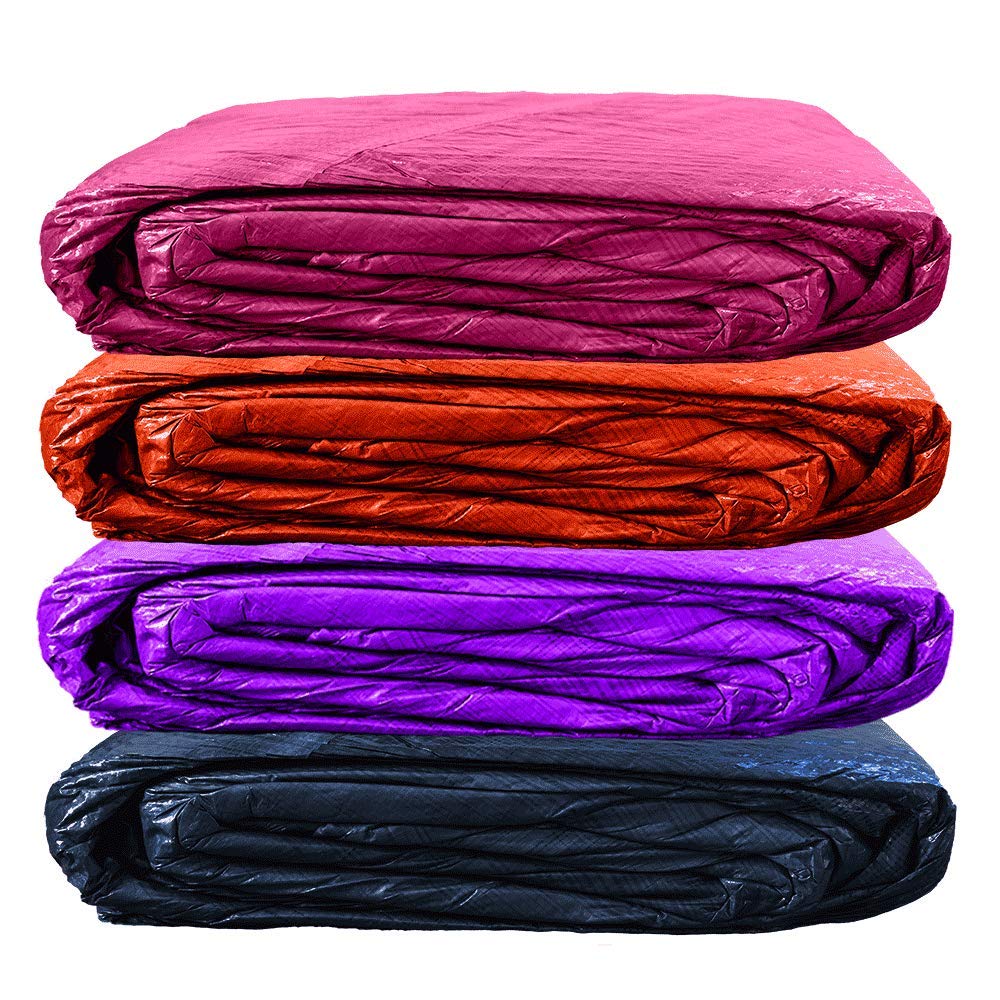 Premium Above Ground Pool Winter Cover - Heavy Duty, All Sizes (15'-33' Round/Oval) & Colors - UV Resistant, Snow & Wind Protection - Perfect for Winterizing Inground & Above Ground Pools (Amethyst Purple) - Ideal for Cold Weather Storage & Pool Protection