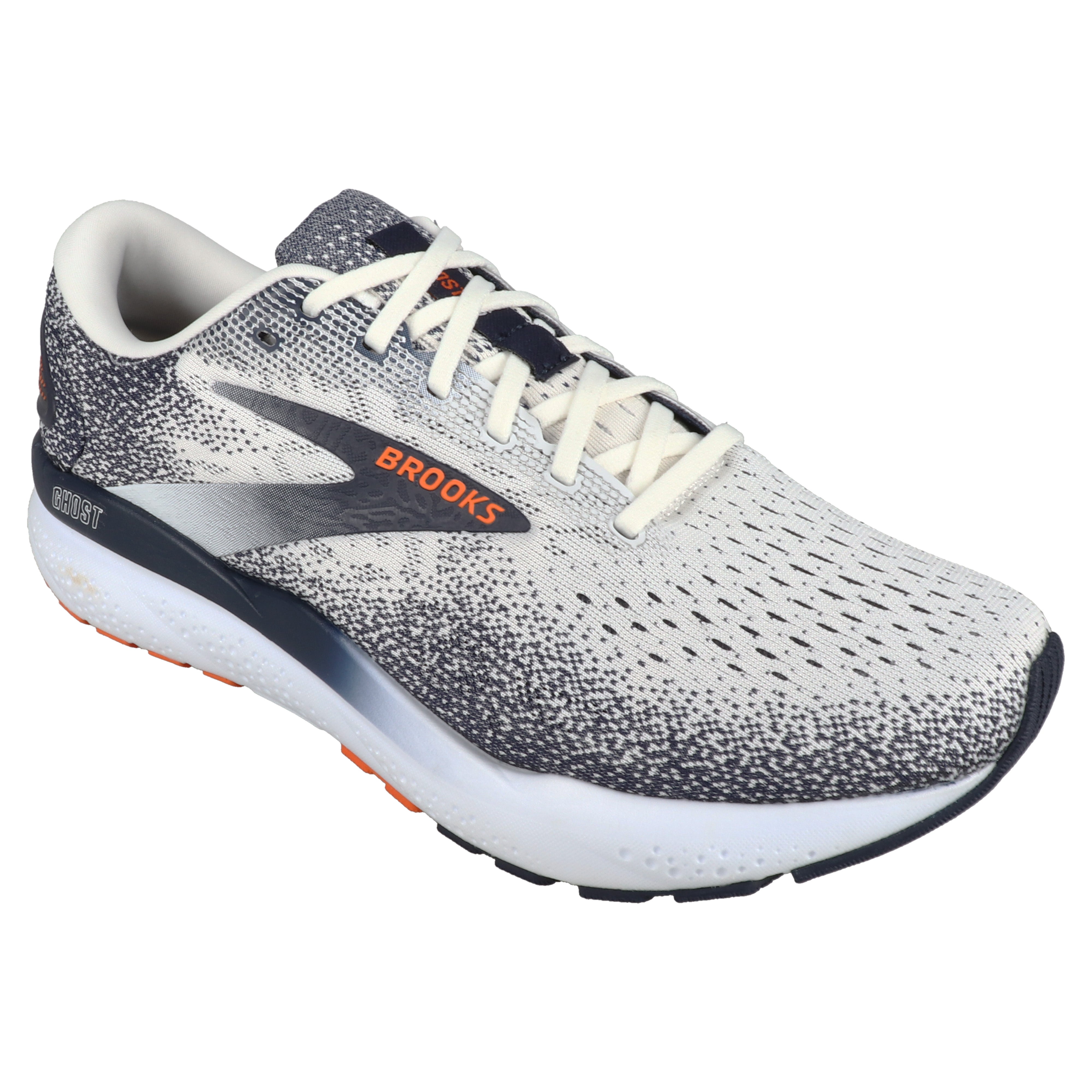Brooks Ghost 16 Grey Men's Running Shoes - Lightweight Cushioned for Road Running & Marathon Training