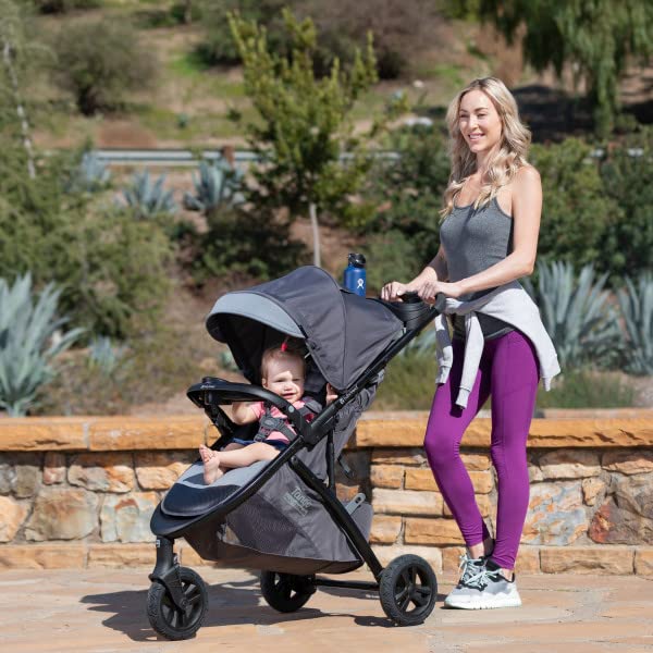 Baby Trend Tango 3 All-Terrain Stroller Travel System with EZ-Lift PLUS Infant Car Seat - Ultra Grey | Lightweight Compact Stroller for Newborns & Toddlers | Perfect for Travel, Shopping & Outdoor Adventures