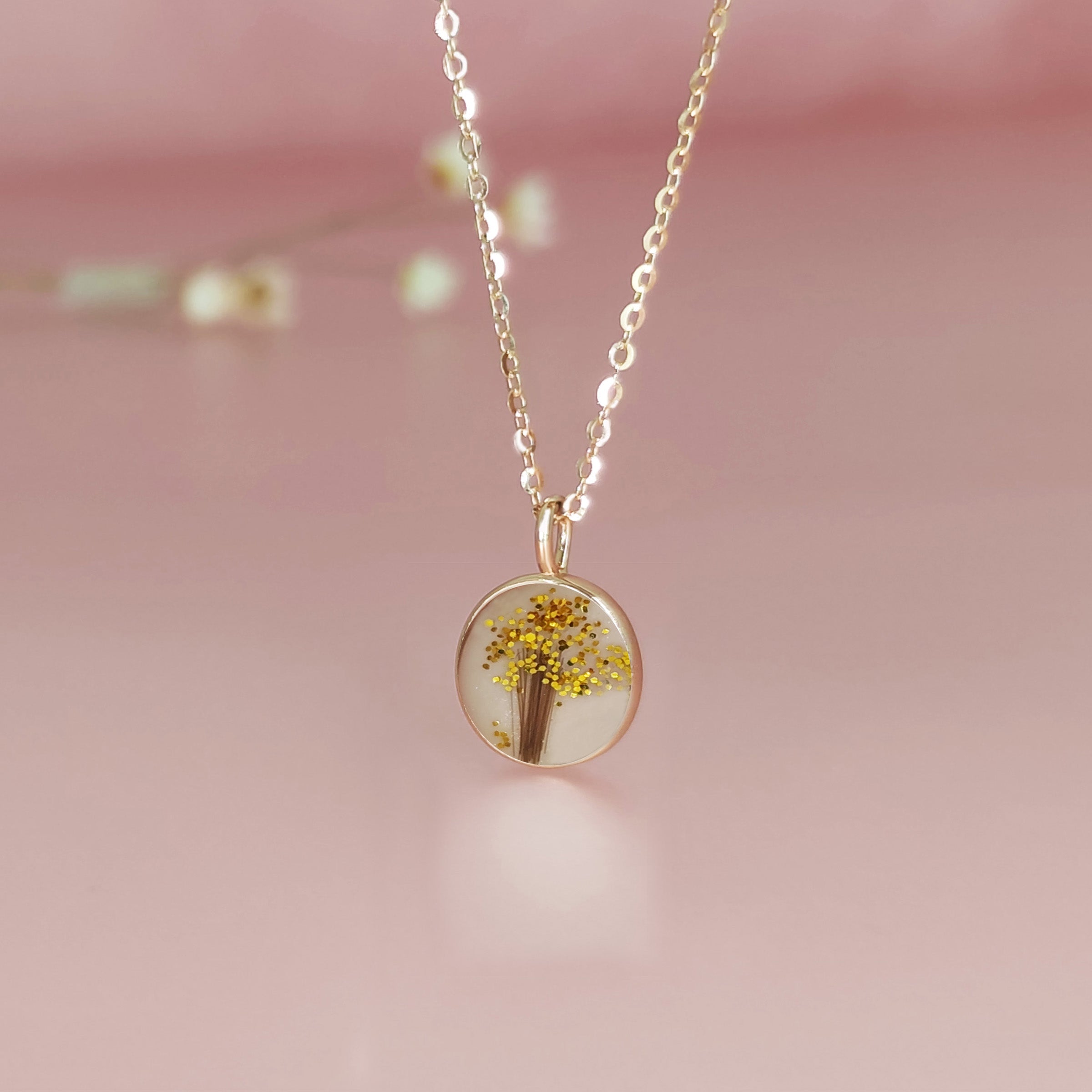 LifeCircle: Gold Round Breastmilk & Baby Hair Keepsake Necklace for Moms - Perfect for Mother's Day, Baby Shower Gifts & Cherished Memories