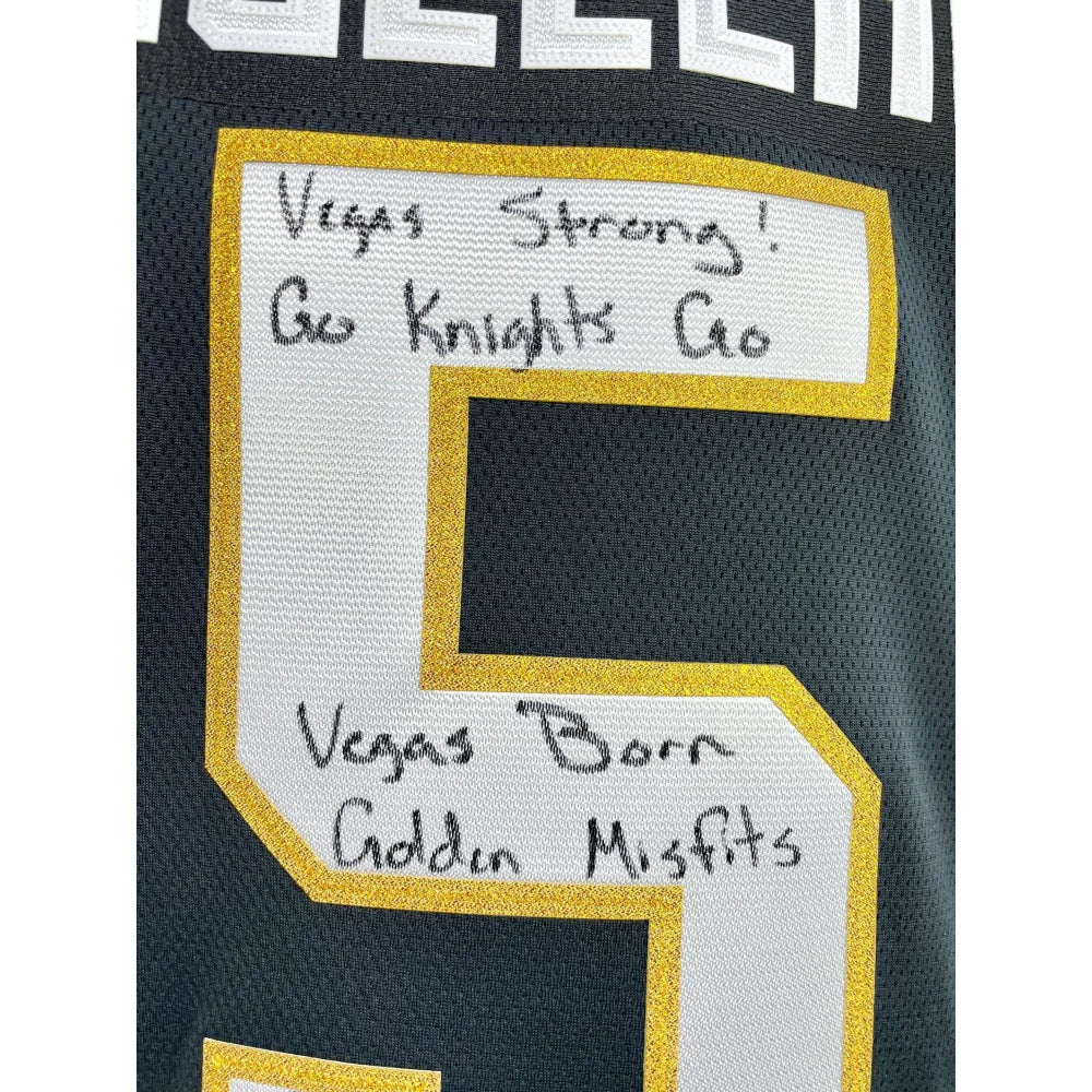 Deryk Engelland Autographed Vegas Golden Knights Jersey with COA - Limited Edition #D/5 - Perfect for NHL Fans, Collectors & Sports Memorabilia Displays