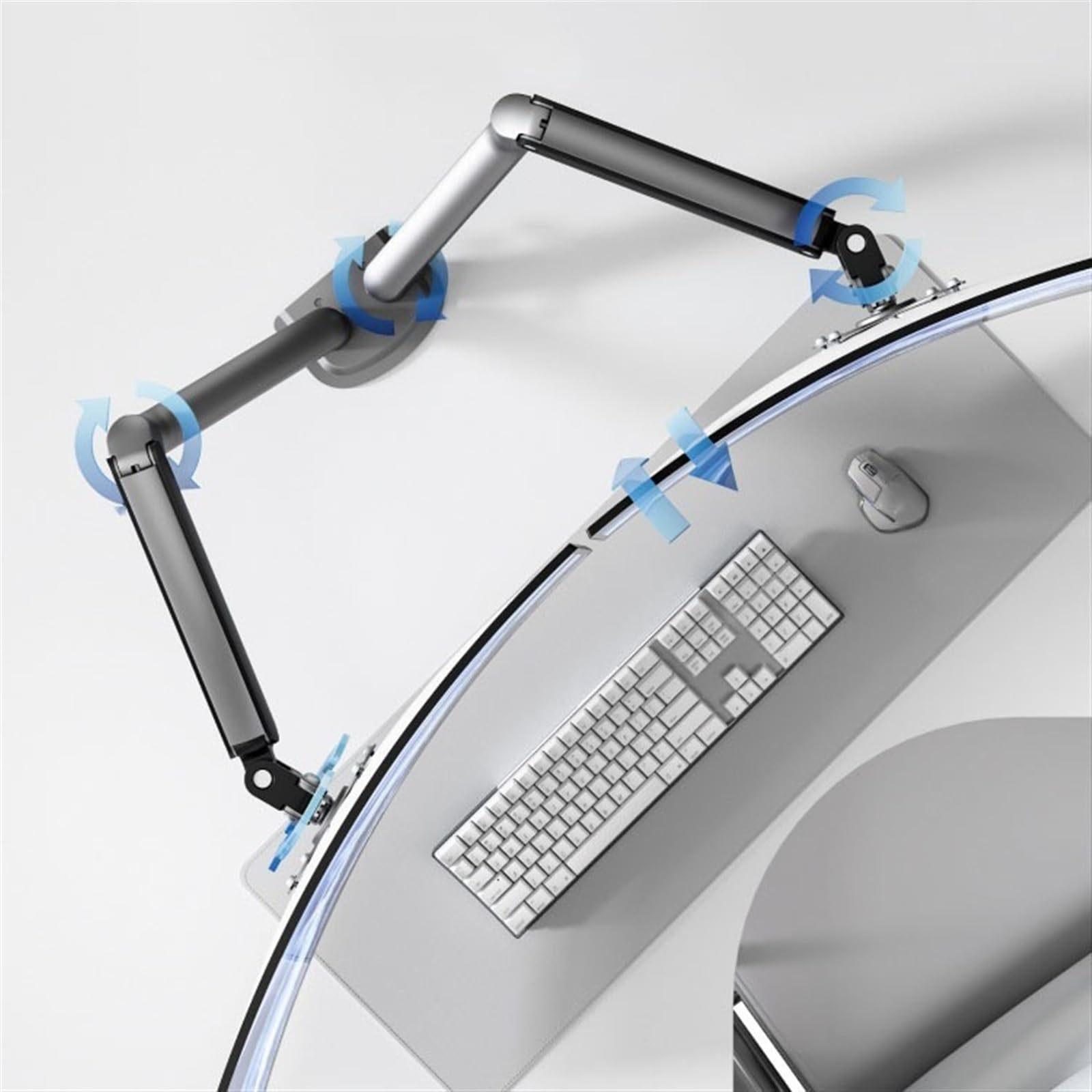 Dual Monitor Stand for 17-32 Inch Screens - Adjustable Height VESA 75x100mm Mount - Heavy Duty Desk Mount Holds 19.8lbs Per Arm - Perfect for Home Office, Gaming Setup & Workstation Ergonomics