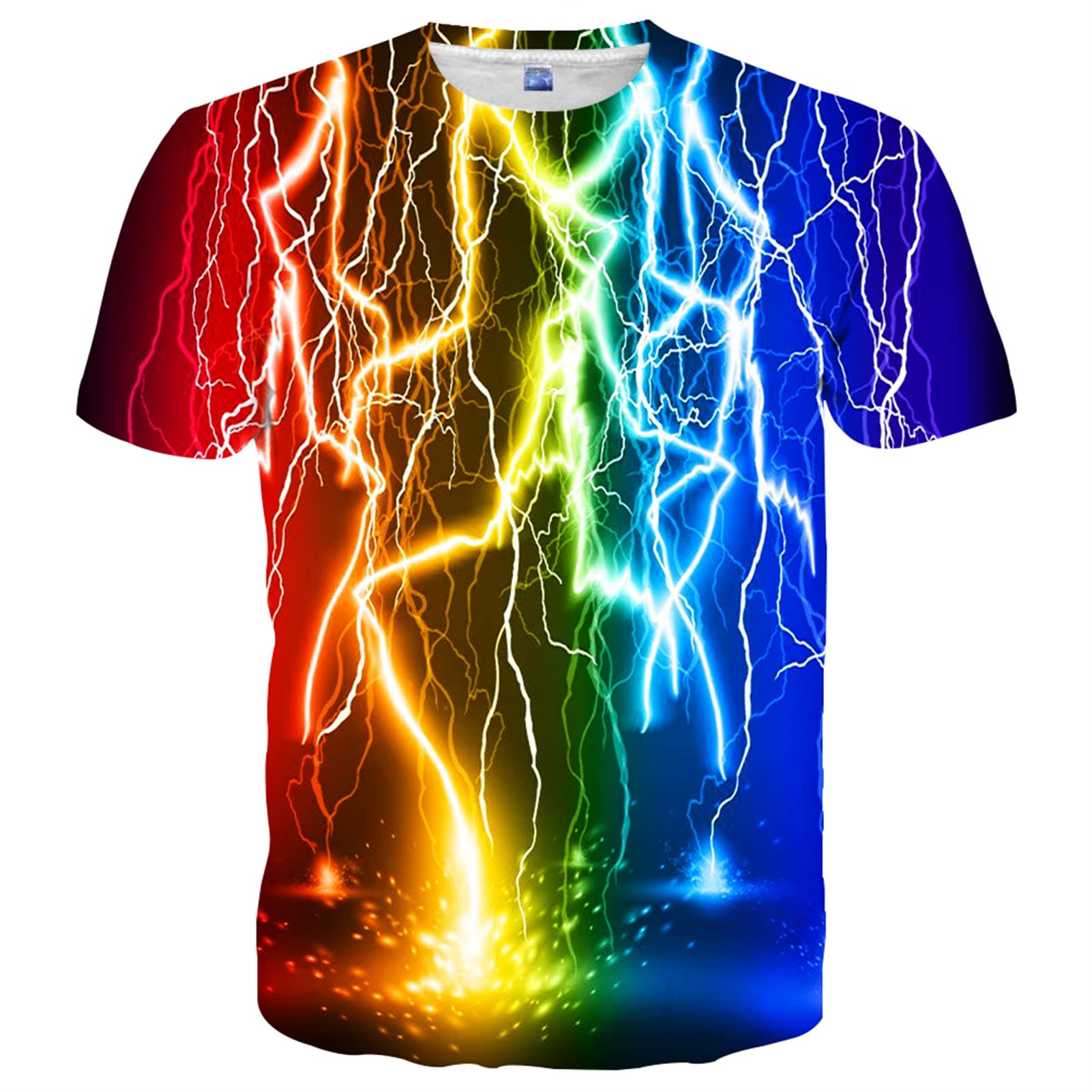 Yasswete Unisex 3D Printed Graphic T-Shirts - Short Sleeve Casual Tops for Men & Women - Perfect for Streetwear, Parties, and Everyday Fashion