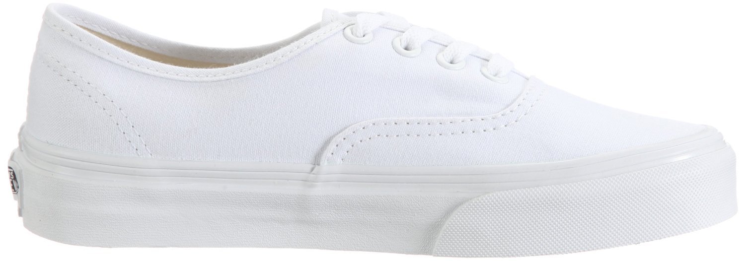 Vans Women's Authentic Sneakers - True White Canvas Shoes for Casual Wear, Walking & Everyday Comfort | Stylish & Lightweight for Women's Fashion