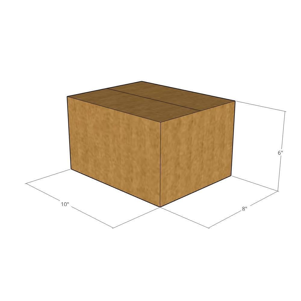 125-Pack 10x8x6 Inch Corrugated Moving Boxes | 32 ECT Heavy Duty Shipping Boxes for Business, Office & Home Use | Perfect for Packing, Storage & Ecommerce Shipping