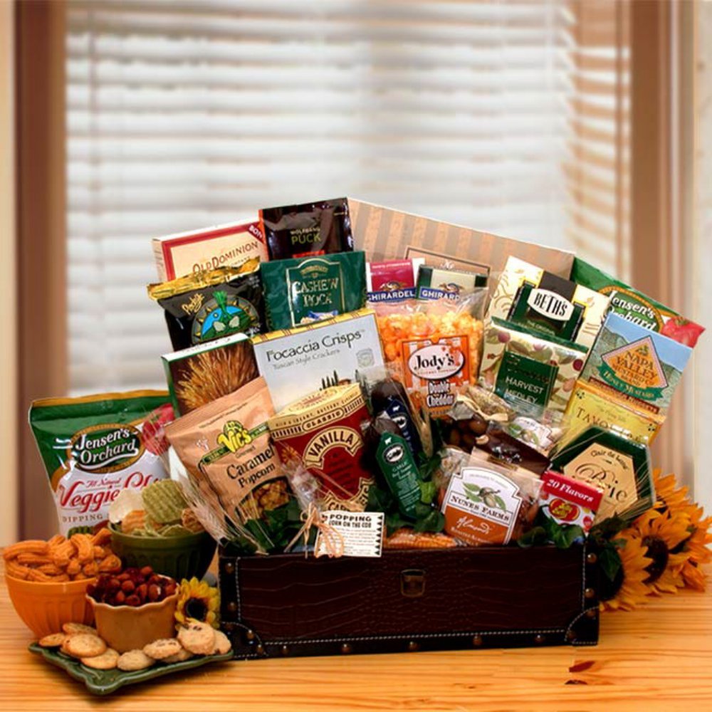 Luxury Gourmet Gift Baskets - Premium Assorted Food & Wine Gift Box for Holidays, Birthdays, Corporate Events - Perfect for Christmas, Anniversary & Housewarming Gifts