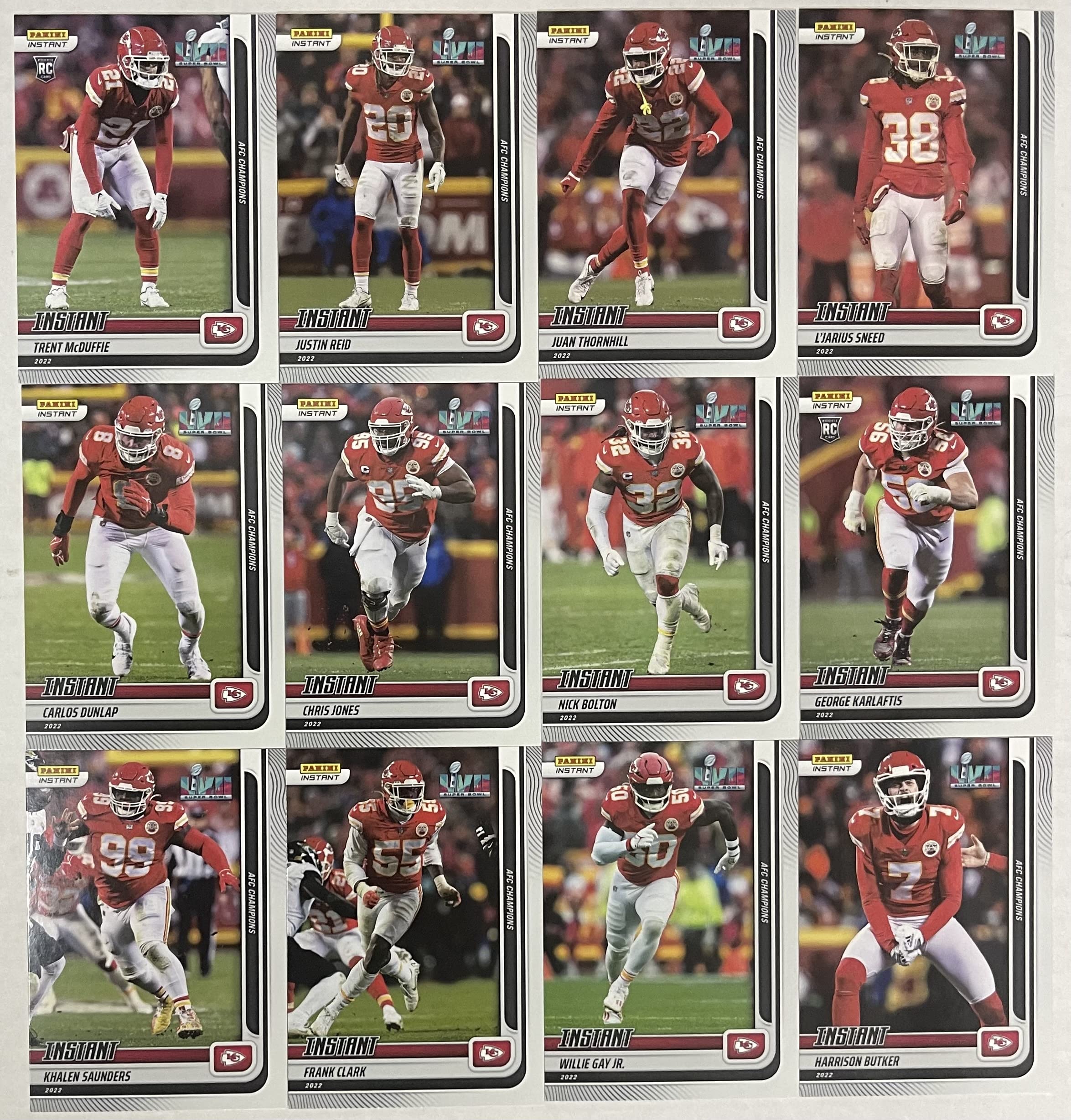 2022 Panini Instant AFC Champions Kansas City Chiefs Team Set - 24 Total Cards Including Patrick Mahomes, Travis Kelce & Stars - Limited Edition Football Trading Cards (Print Run: 423) - Perfect for Collectors, Fans & Sports Memorabilia Enthusiasts