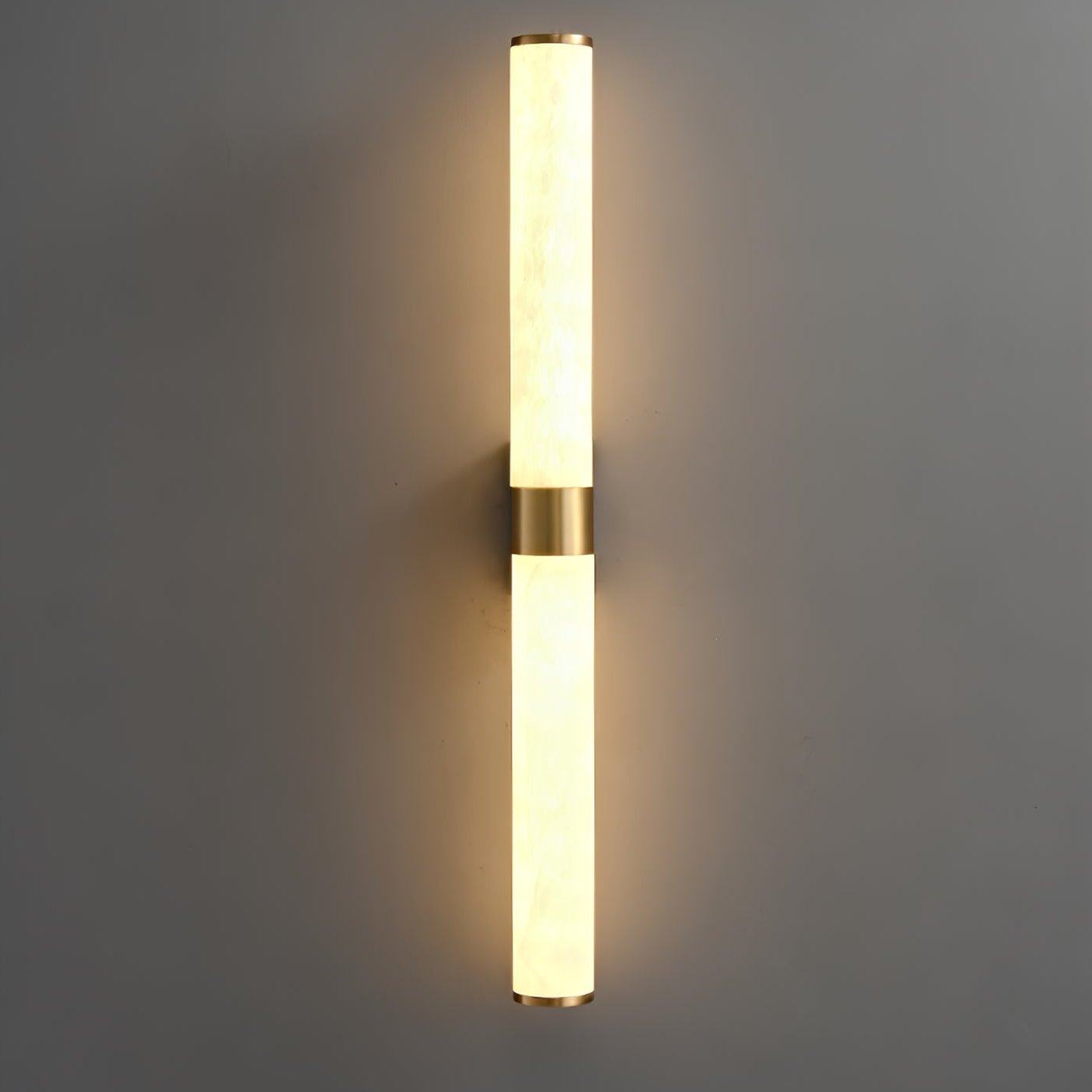 Alabaster Wall Sconce Light - Elegant Line Design for Bedroom, Hallway & Living Room Decor