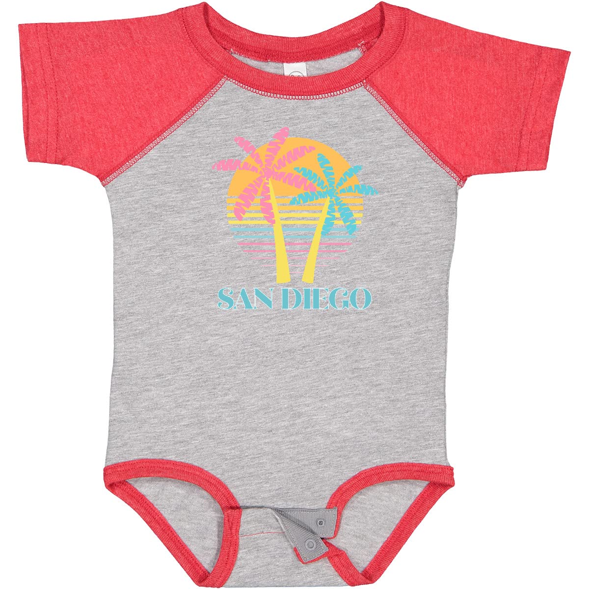 Inktastic San Diego California Beach Vacation Baby Bodysuit - Cute Summer Outfit for Infants, Boys & Girls - Perfect for Beach Trips, Family Photos & Vacation Souvenirs