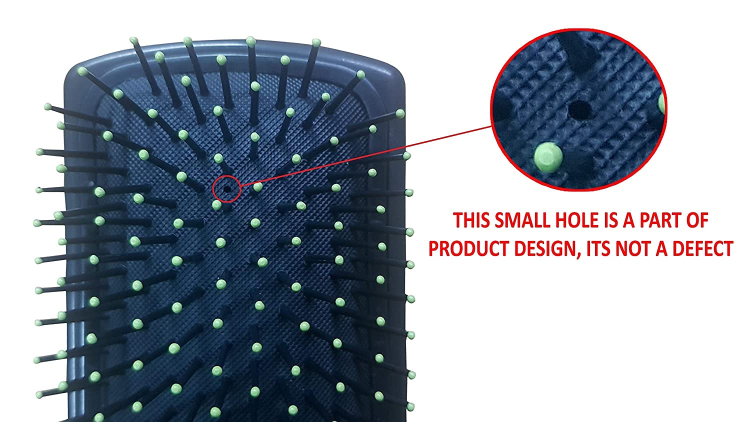 Orovo Detangling Hair Brush Set - 2 Pack Paddle Brush & Round Comb with Soft Nylon Bristles for Women & Men | Perfect for Wet/Dry Hair, Styling & Smoothing at Home or Salon