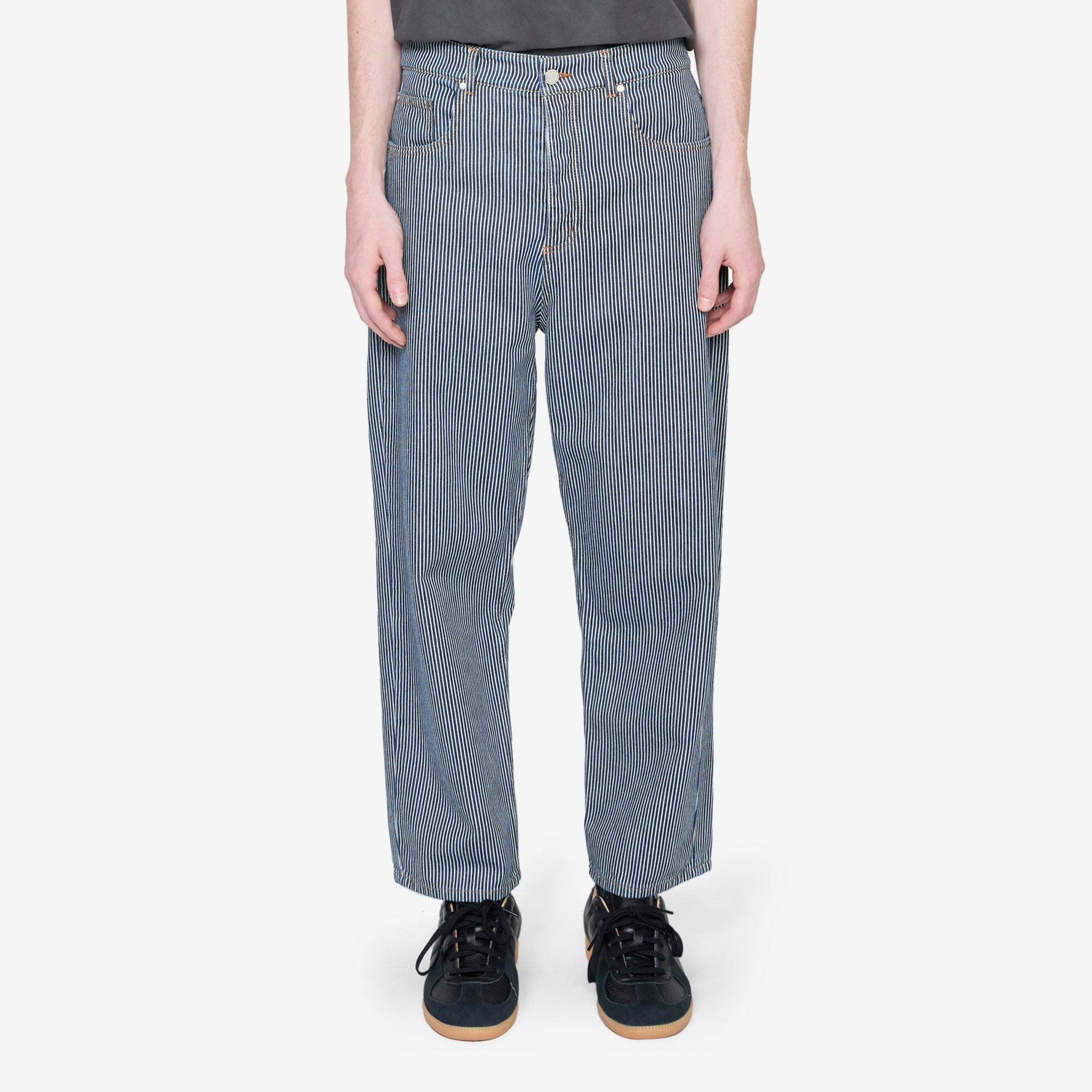 Terek Men's Striped Denim Jeans - Slim Fit Stretch Comfortable Casual Pants for Everyday Wear & Street Style Fashion