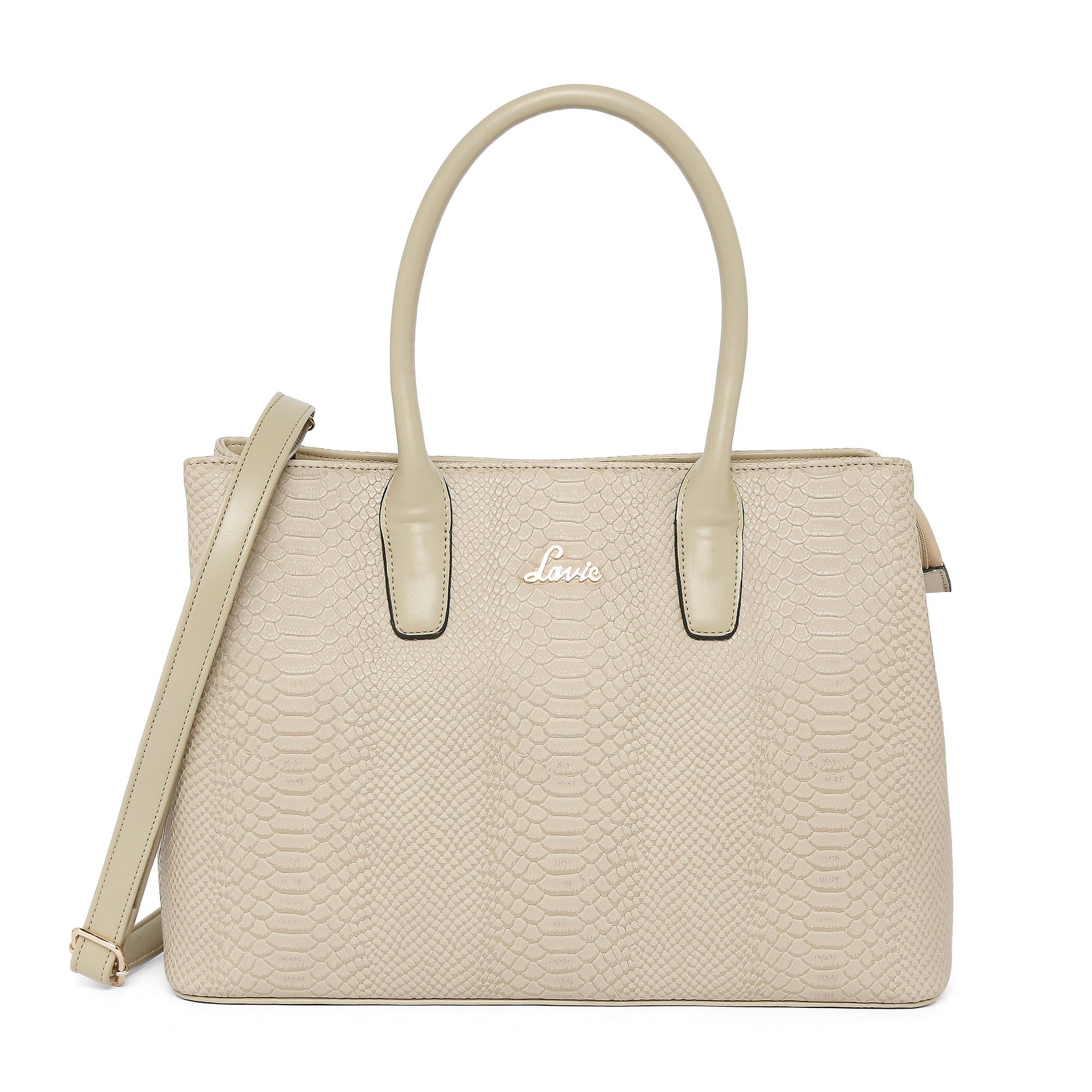 Lavie Lotus Women's Satchel Bag - Stylish Leather Handbag for Work, Travel & Everyday Use | Perfect for Office, Commute & Shopping