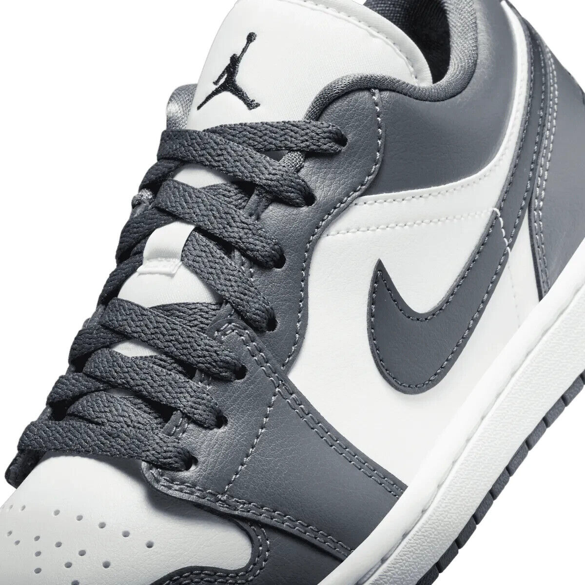 Nike Women's Air Jordan 1 Low Sneakers - Sail/Blue Grey/White/Dune Red - Casual & Athletic Shoes for Running, Gym, and Streetwear Fashion