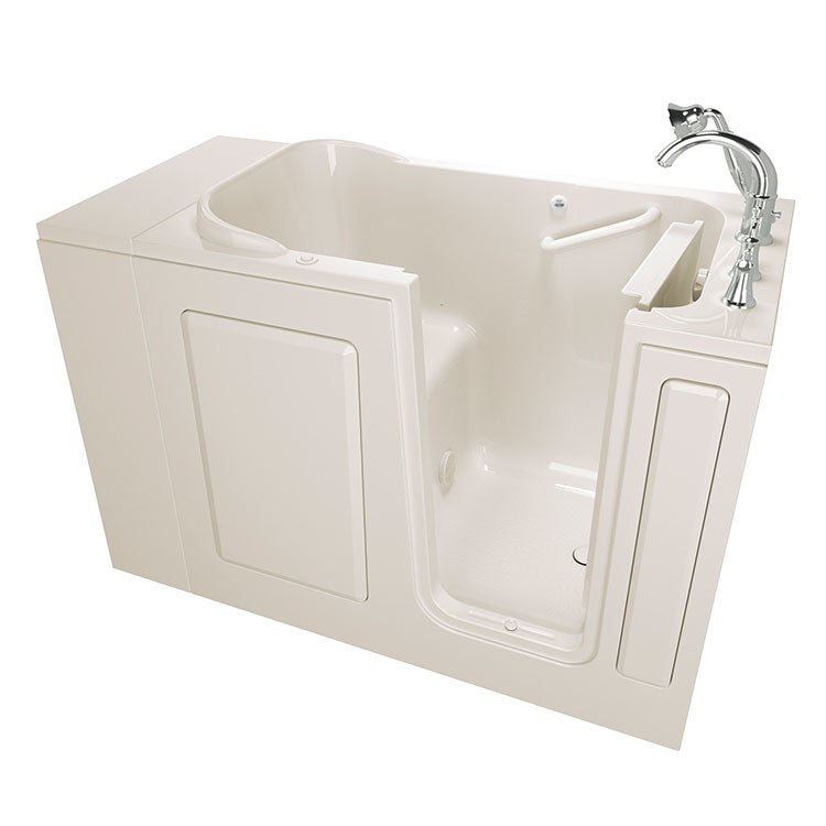 2848 Series 28W x 48L Gelcoat Walk-In Air Spa Bathtub with Right Hand Drain & Faucet - Perfect for Home Relaxation and Luxury Bathroom Upgrade