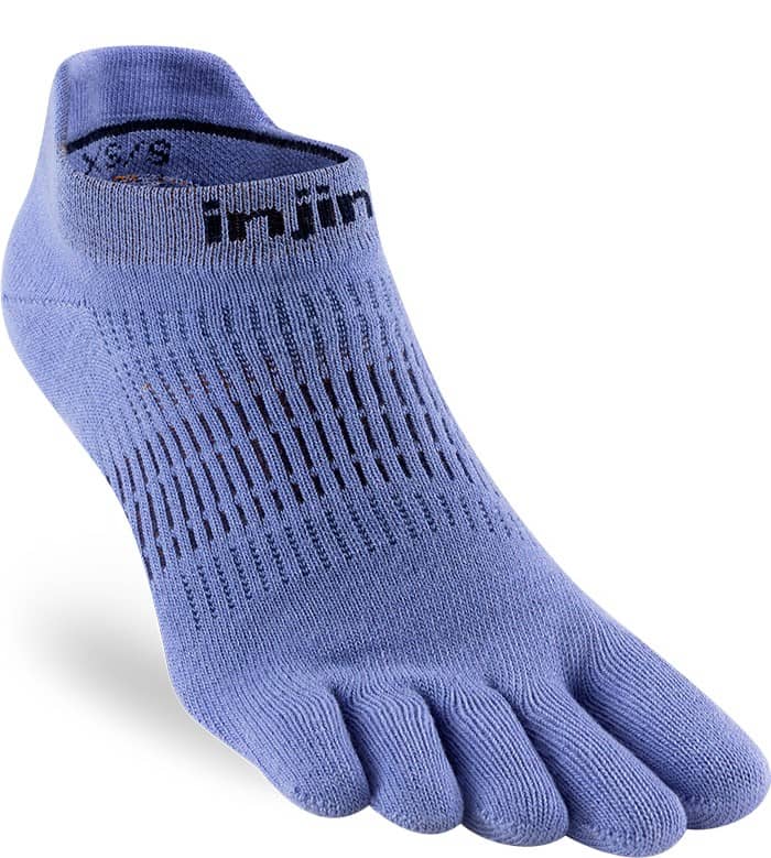 Injinji Run Lightweight No-Show Toe Socks for Women - Breathable & Comfortable Running Socks for Marathon, Gym & Outdoor Activities