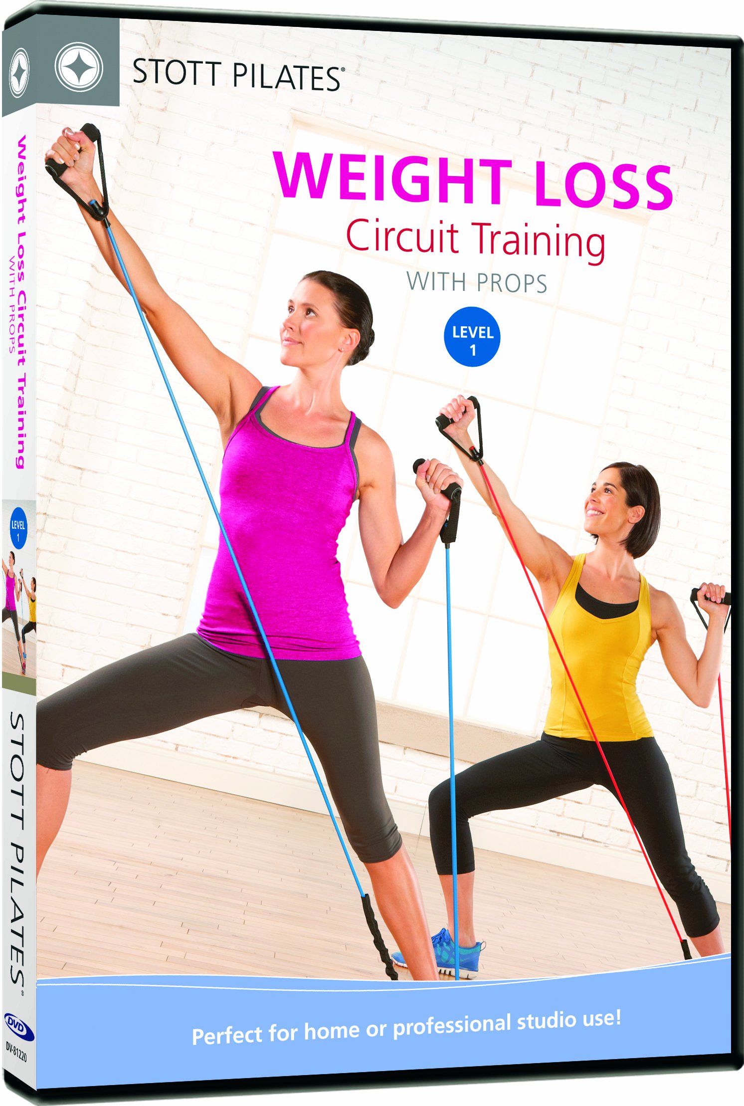 STOTT PILATES Weight Loss Circuit Training with Props - Level 1 Workout DVD for Home Fitness & Core Strength | Perfect for Beginners & Toning Exercises