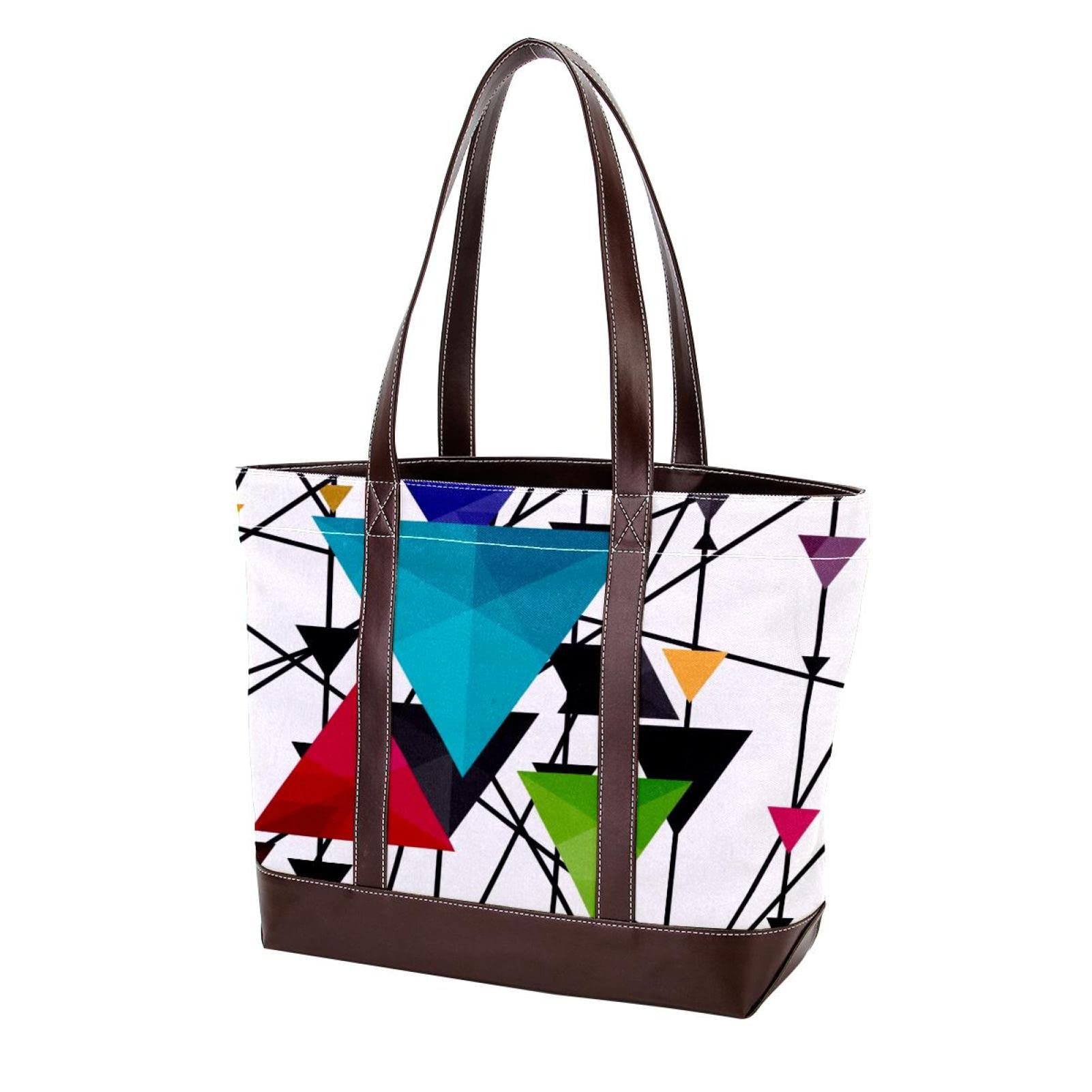 Stylish Sunflower Field Tote Bag - Large Leather Canvas Shoulder Bag for Women, Durable Top Handle Satchel Purse | Perfect for Work, Travel & Shopping