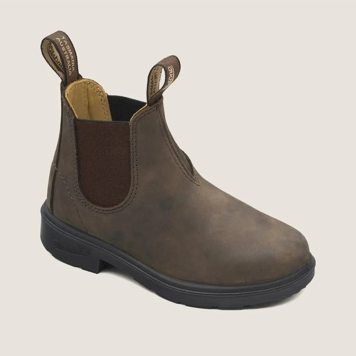 Premium Leather Chelsea Boots for Kids - Blundstone Series 565 Rustic Brown | Comfortable & Durable Children's Boots for School, Outdoor Play & Everyday Wear