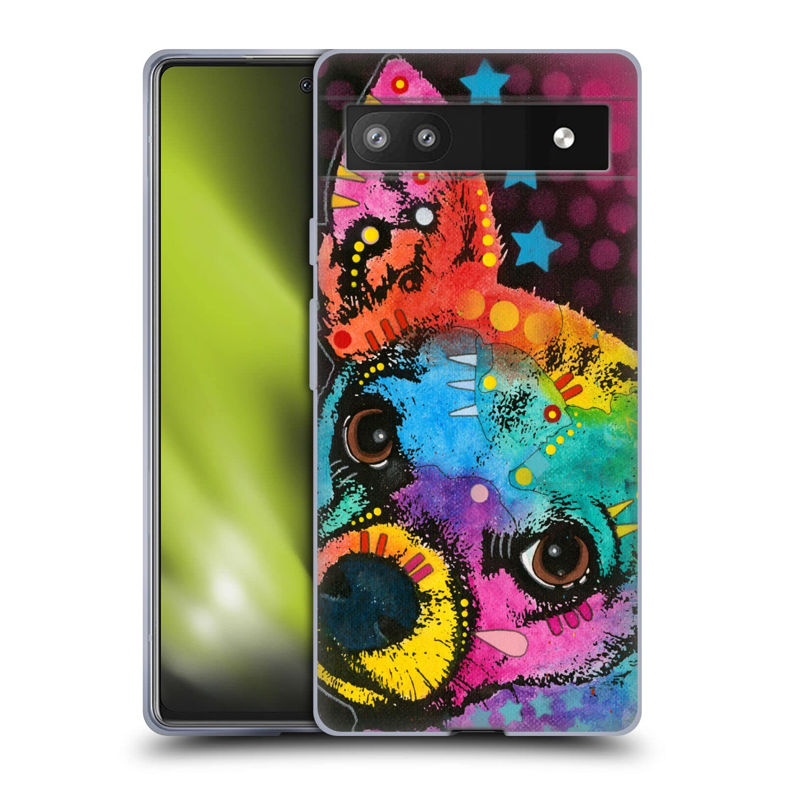Dean Russo Chihuahua Soft Gel Case for Google Pixel 6a - Cute Dog Phone Cover for Daily Use