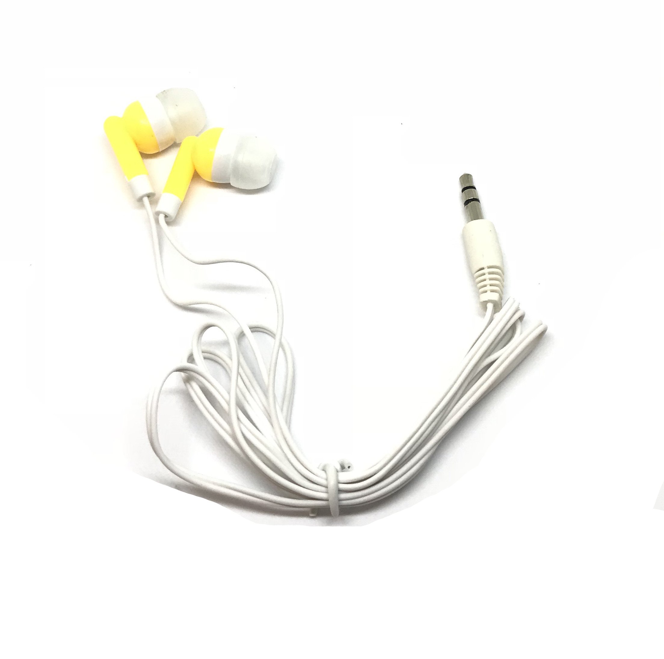 Wholesale Bulk 500 Pack Earbuds Headphones for iPhone, Android, MP3 Player - Mixed Colors | TFD Supplies | Perfect for Schools, Gyms, Events & Retail Stores
