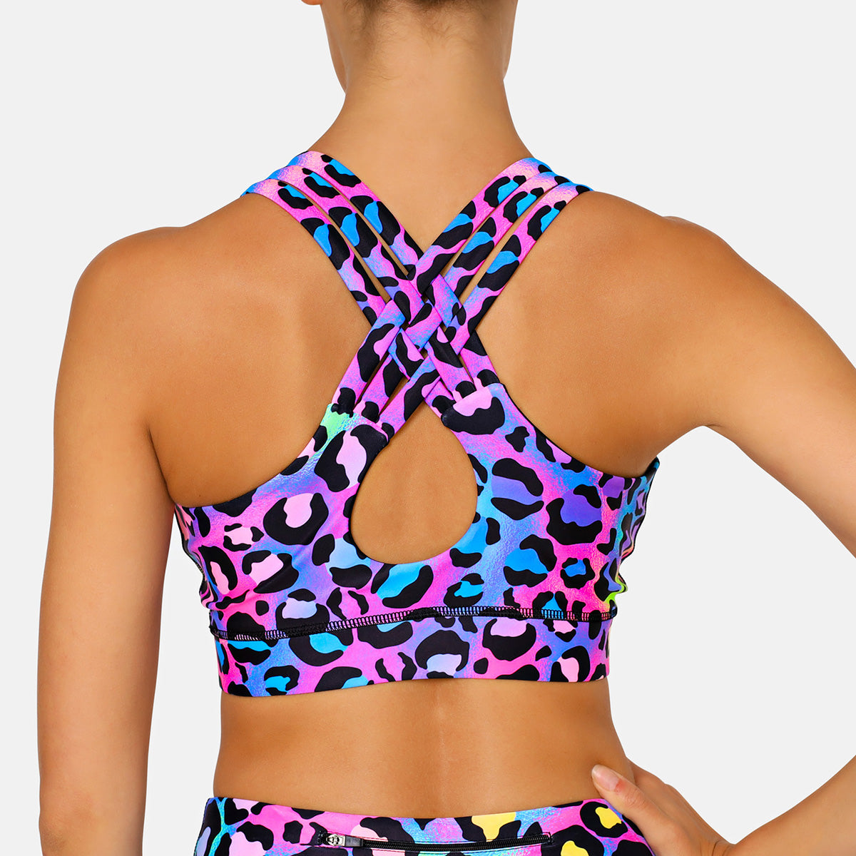 Candy Kitty Cross Back Bra - Sexy Lace Bralette for Women, Comfortable Strappy Sports Bra, Perfect for Yoga, Gym, and Everyday Wear