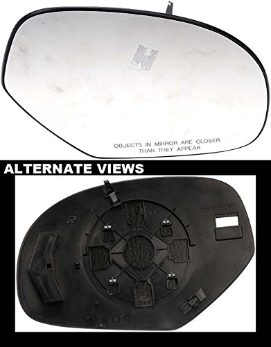 APDTY 67195 Plastic Backed Mirror Replacement - Compatible with Select Vehicle Models - Durable Auto Mirror for Safe Driving & Parking Assistance