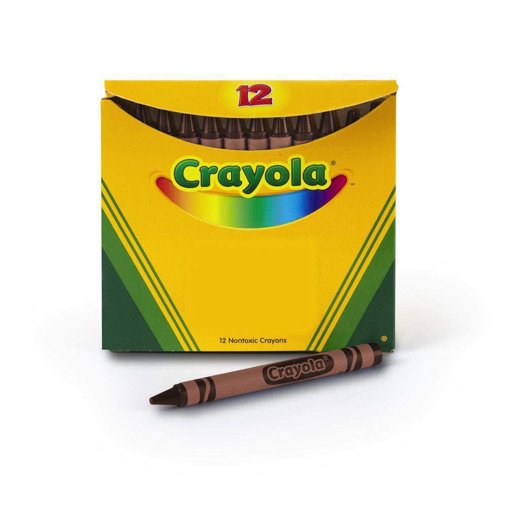 Crayola Bulk Crayons - 12 Count Box of Brown Crayons for Kids Art Supplies, School Classroom, Coloring Books & DIY Craft Projects