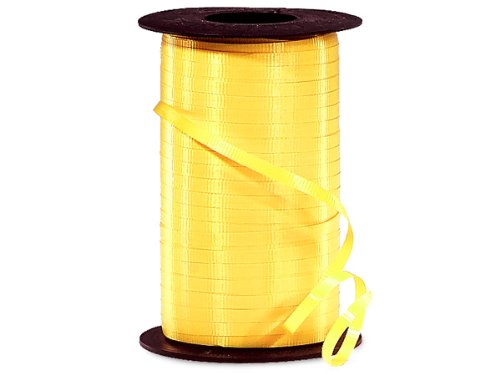 Sunshine Yellow Curling Ribbon 3/16 Inch x 500 Yards - 100% Polypropylene Gift Wrapping Ribbon (20 Pack Bulk) - Perfect for Gift Wrapping, Party Decorations, Crafts & DIY Projects