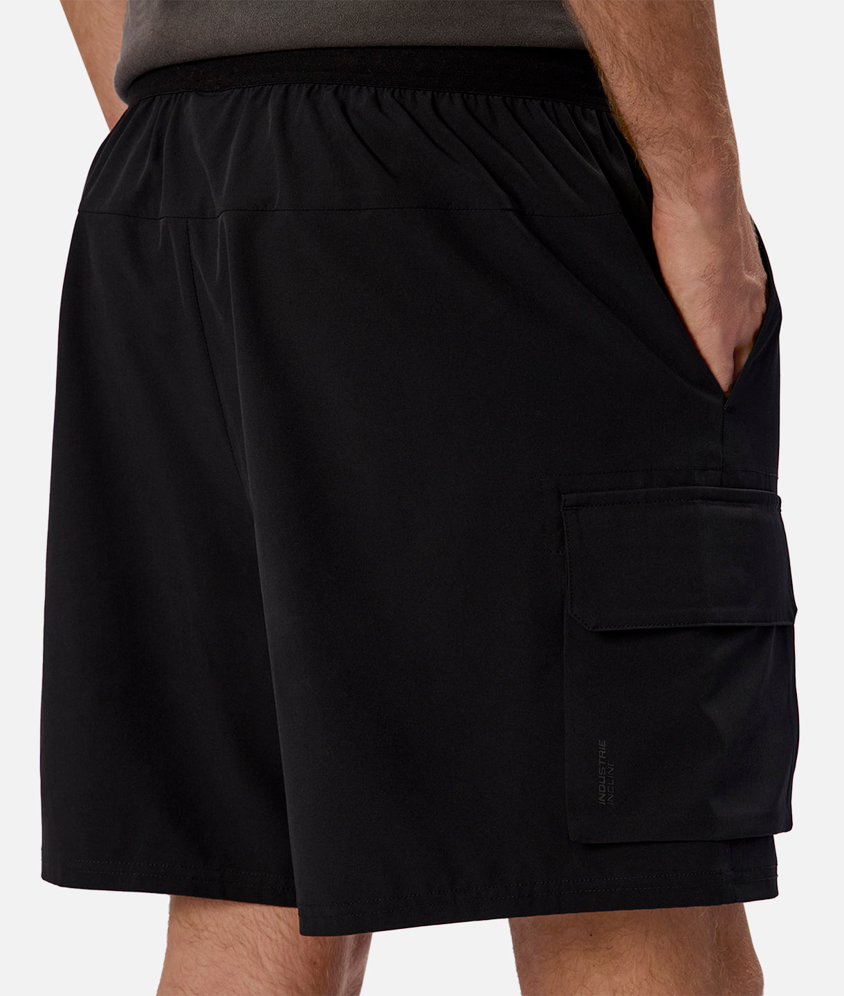 Tech Combat Shorts for Men - Black Tactical Cargo Shorts with Multiple Pockets | Durable & Comfortable for Outdoor Activities, Hiking, Gym & Travel
