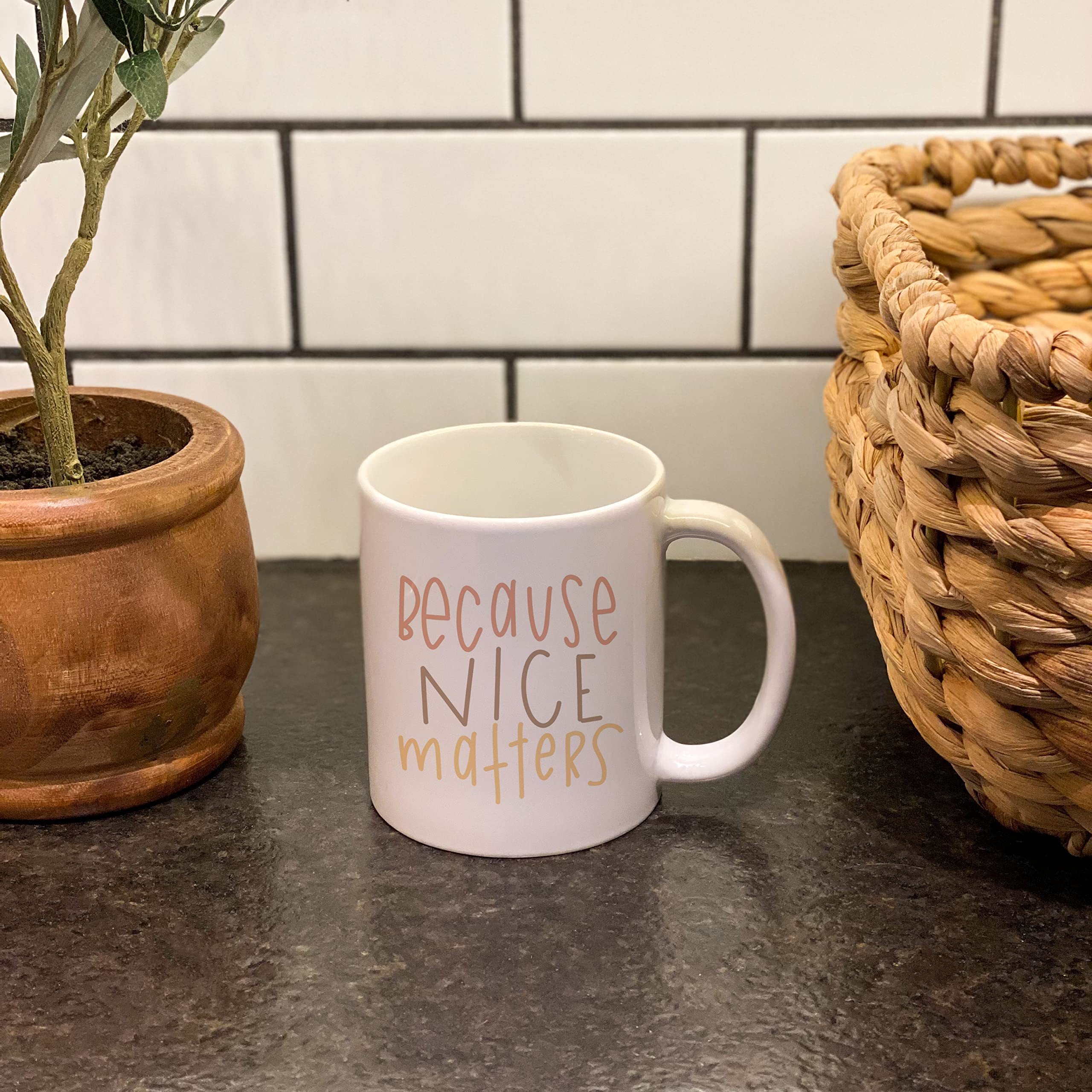 Inspirational Coffee Mugs with Quotes - 11oz Kindness Cup for Office & Home Use