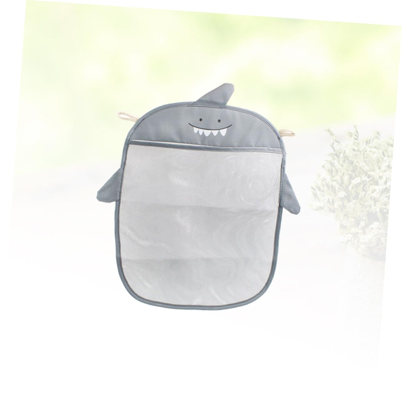 HEMOTON 3-Pack Bathtub Toy Storage Bags - Mesh Cartoon Baby Bath Organizer with Water-Draining Design (Grey) - Perfect for Bath Time Organization & Kids' Bathroom Storage