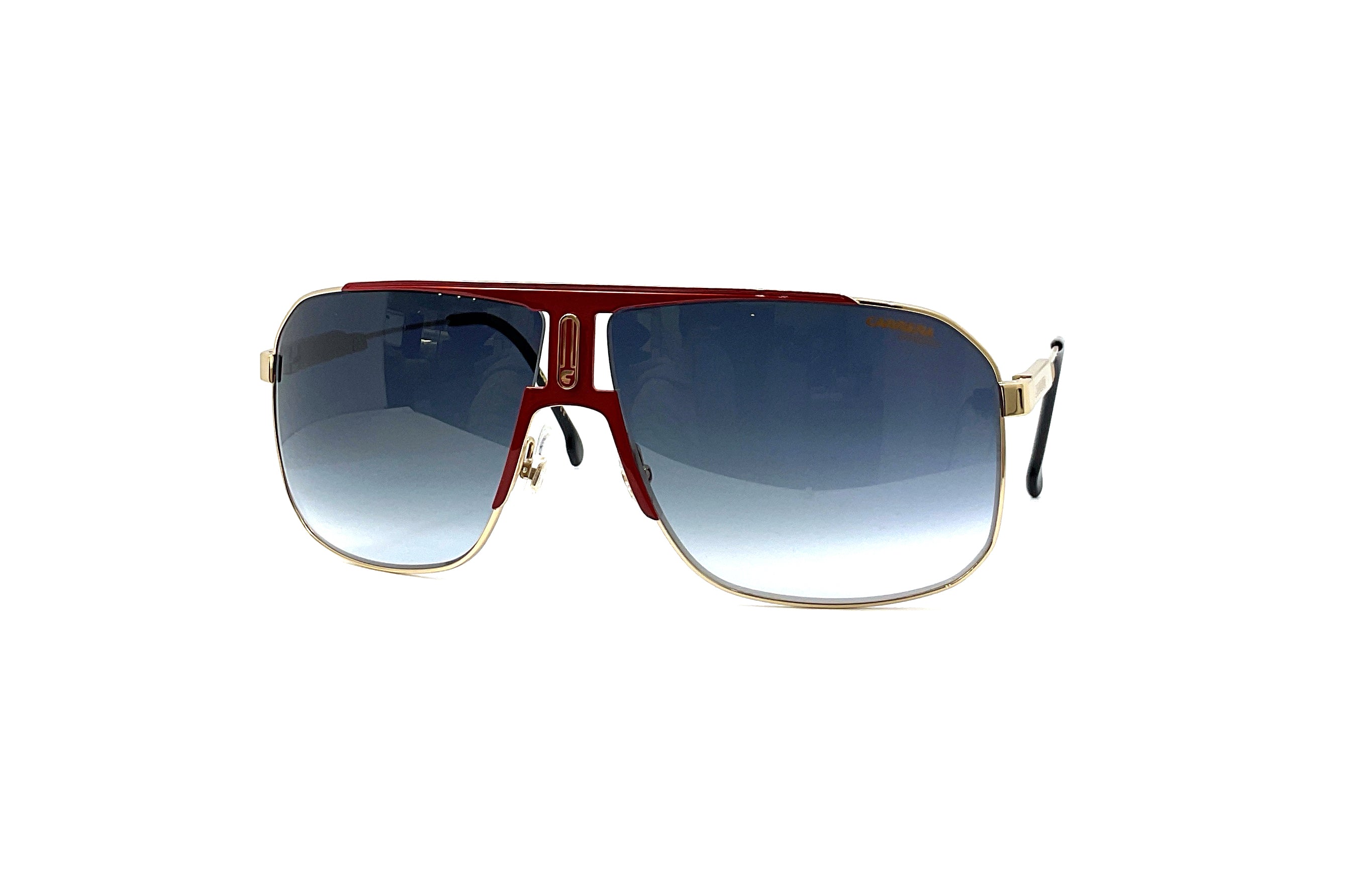 Carrera 1043/S Sunglasses - Gold Red Frame with UV Protection - Stylish Aviator Sunglasses for Men & Women - Perfect for Driving, Outdoor Sports & Fashion Accessories