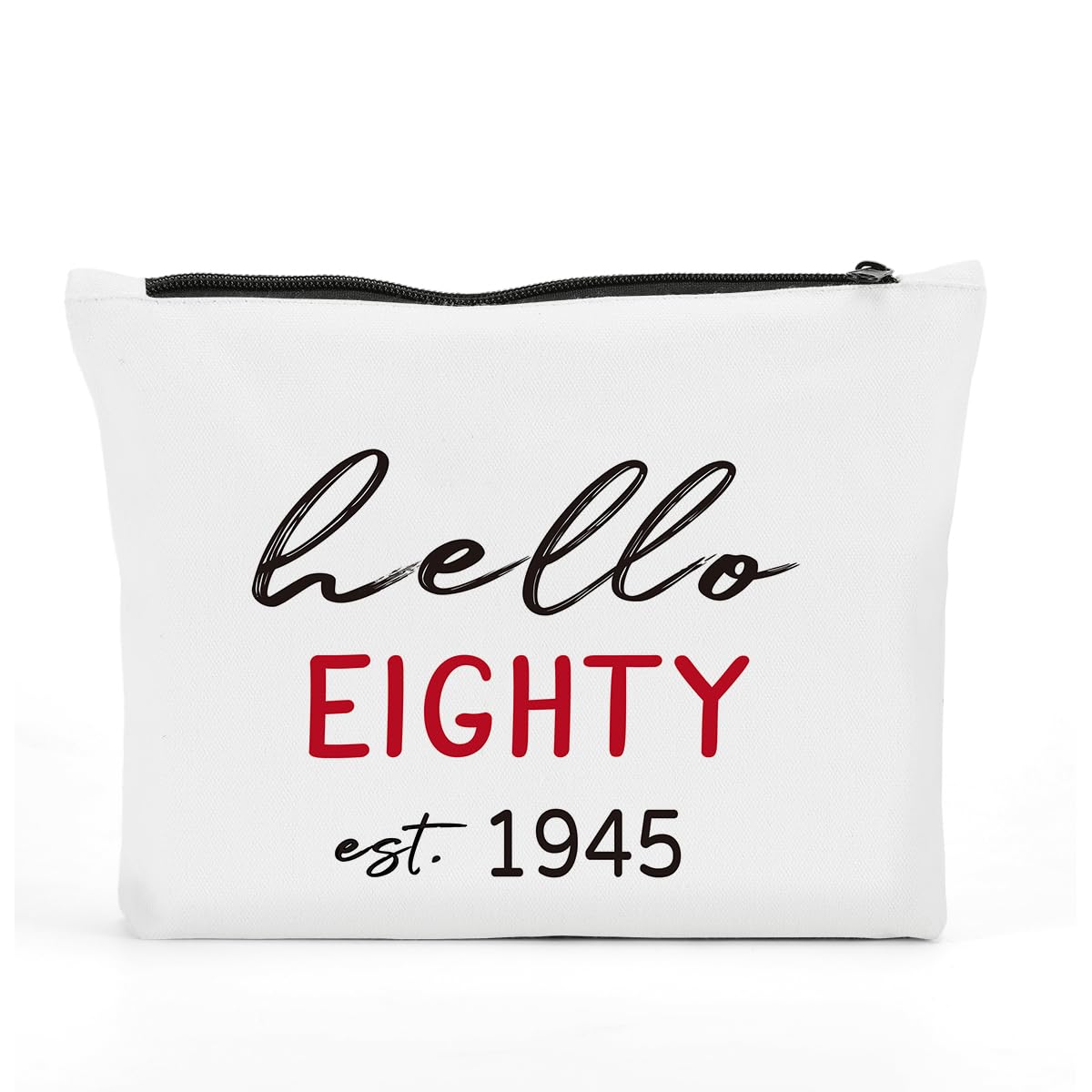 Funny 80th Birthday Gifts for Women 1945 - Vintage Makeup Bag with Birthday Decorations - Perfect 80th Birthday Party Favors & Cosmetic Organizer - Great Gift for 80 Year Old Women - Ideal for Travel, Daily Use & Special Occasions