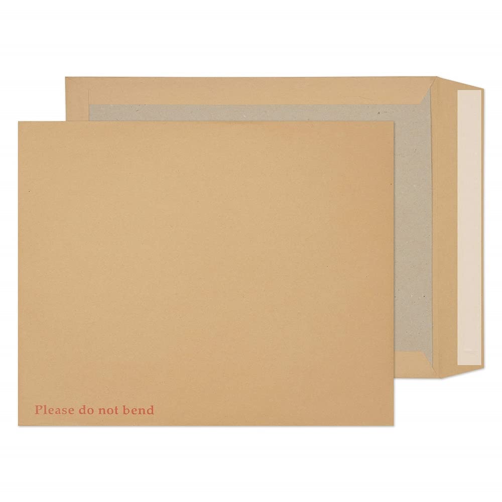 Blake Purely Packaging 15.5 x 12.5 Inch Peel & Seal Board Back Envelopes - Manila (Pack of 125) | Perfect for Mailing Documents, Photos & Business Correspondence