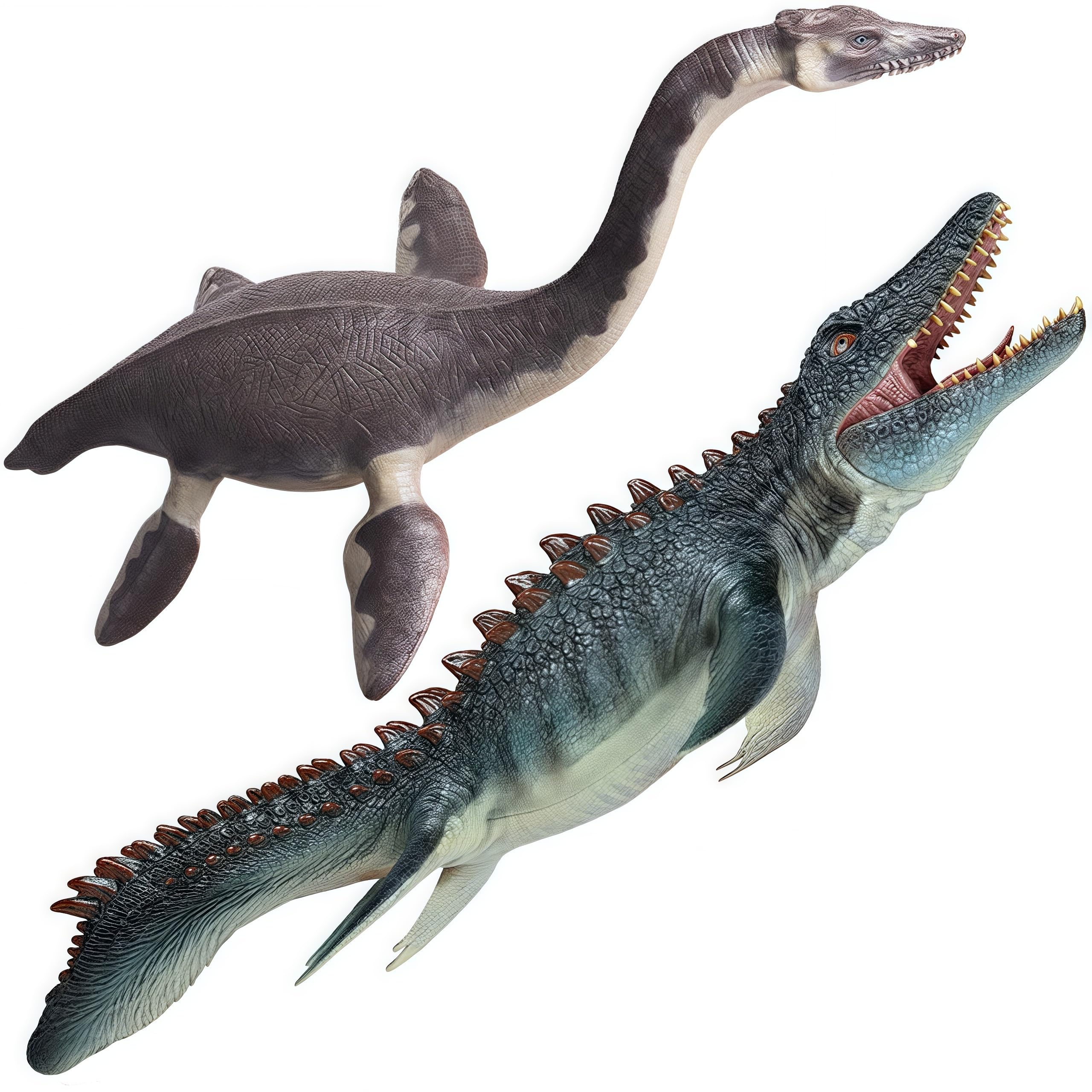 Premium Mosasaurus & Plesiosaurus Dinosaur Shark Toys - Realistic Sea Monster Figurines for Kids & Adults - Perfect for Gifts, Collections, Room Decor, and Educational Play | Ideal for Jurassic Themed Parties, Classroom Learning, and Ocean Exploration Playtime