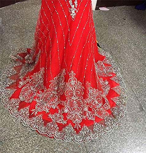 Luxury Mermaid Prom Dress with Lace & Crystals - Party & Formal Occasions