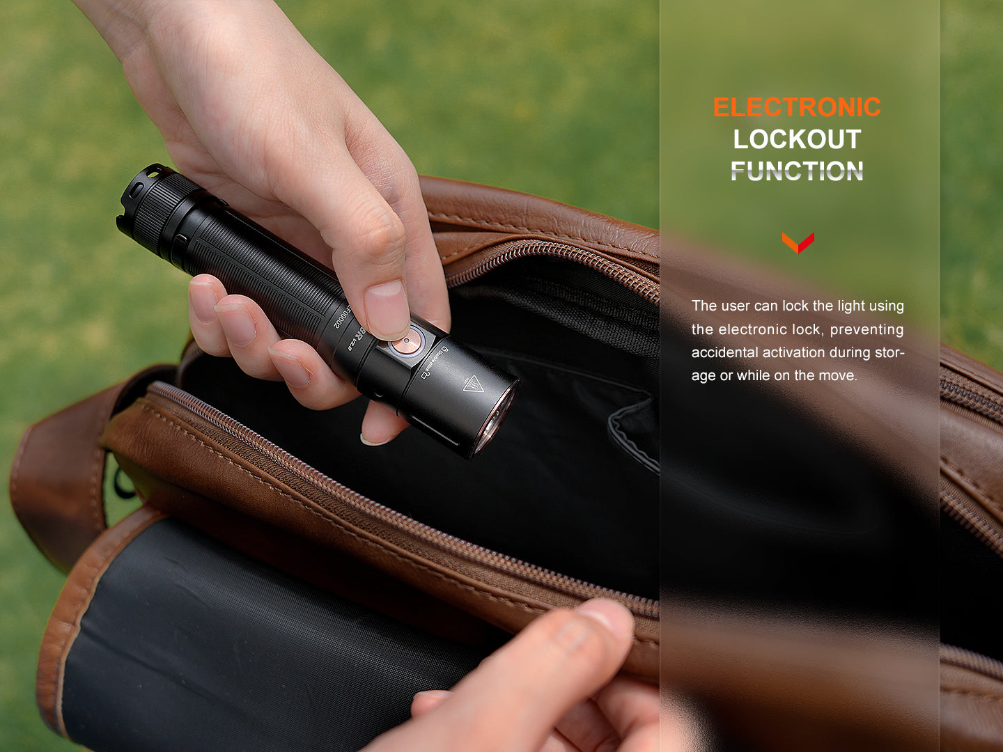 Fenix E28R V2 Rechargeable Flashlight - 1500 Lumens, USB-C Charging, Compact EDC Light for Camping, Hiking & Emergency Use