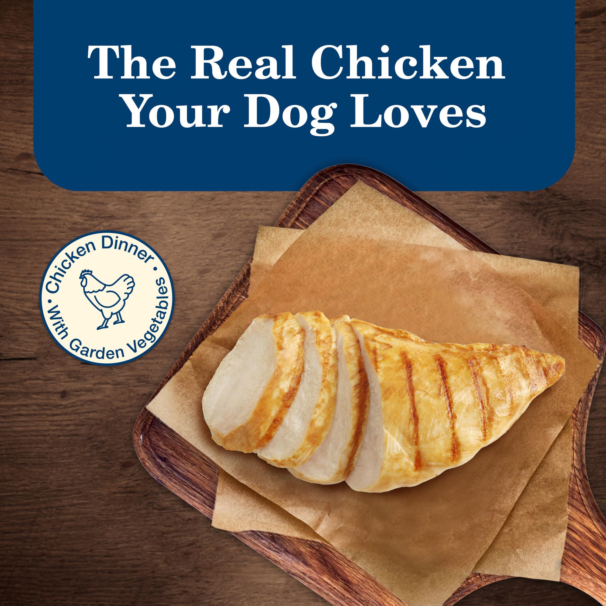 Blue Buffalo Homestyle Recipe Senior Wet Dog Food - Natural Chicken & Garden Vegetables, 12.5oz Cans (12 Pack) | High Protein Meal for Aging Dogs | Perfect for Senior Dogs with Sensitive Stomachs or Low Appetite
