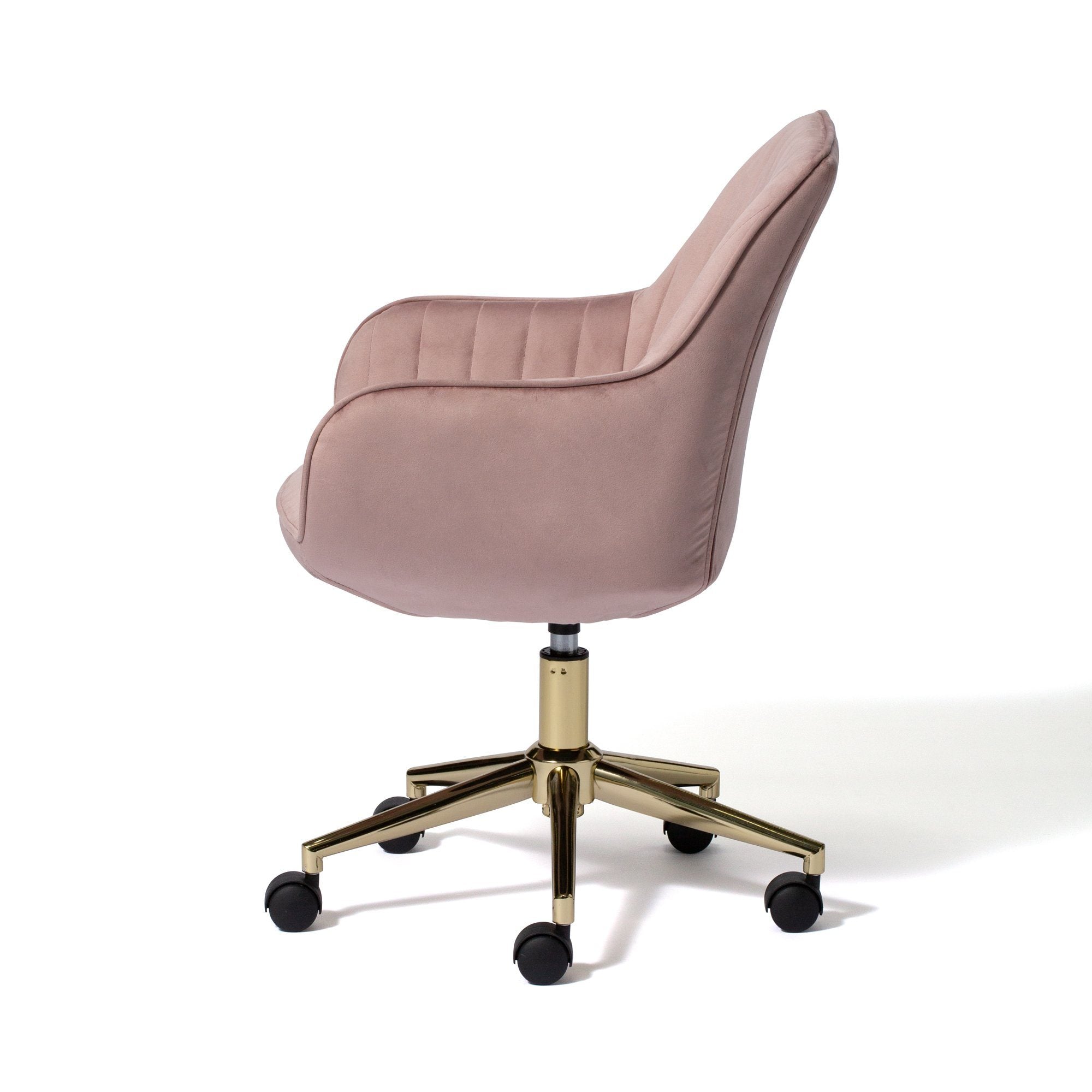 Eldorado Ergonomic Pink Desk Chair - Adjustable Height (W530 x D540 x H800) - Perfect for Home Office, Gaming & Study